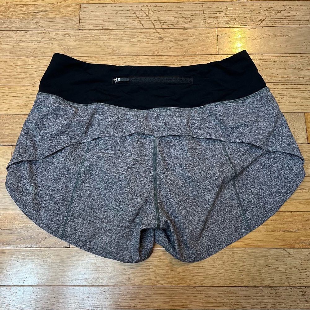 Lululemon Gray and Black Athletic Shorts